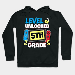 Level 5Th Grade Unlocked Back To School First Day Boys Girls Hoodie